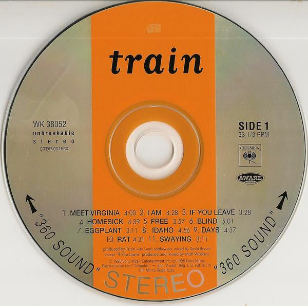 Train (2) : Train (Album,Stereo)