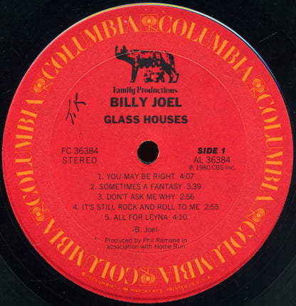 Billy Joel : Glass Houses (LP,Album,Stereo)