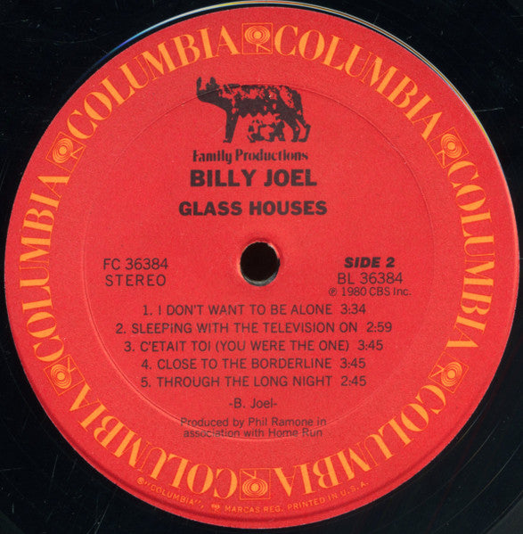 Billy Joel : Glass Houses (LP,Album,Stereo)