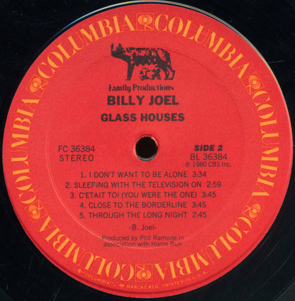 Billy Joel : Glass Houses (LP,Album,Stereo)