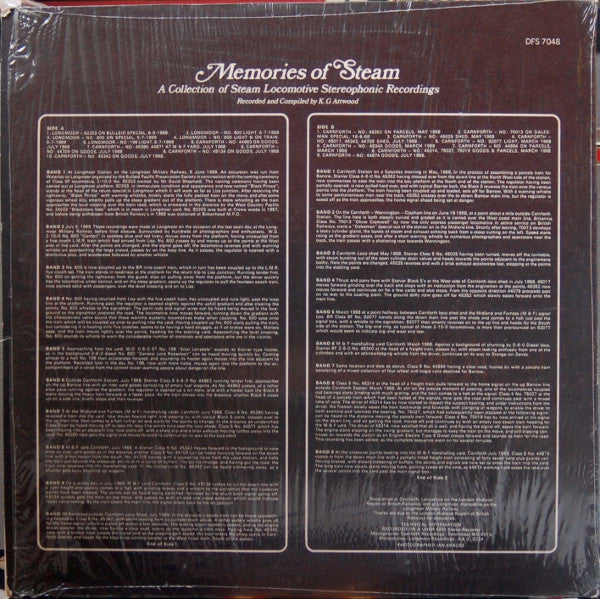 No Artist : Memories Of Steam (LP,Compilation,Stereo)