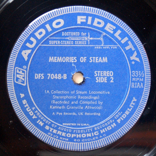 No Artist : Memories Of Steam (LP,Compilation,Stereo)