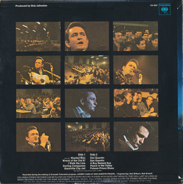 Johnny Cash : Johnny Cash At San Quentin (LP,Album,Stereo)