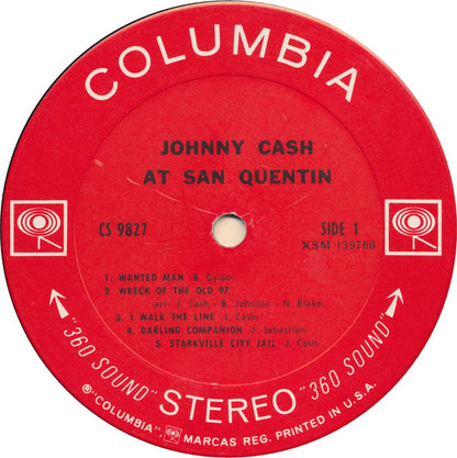 Johnny Cash : Johnny Cash At San Quentin (LP,Album,Stereo)