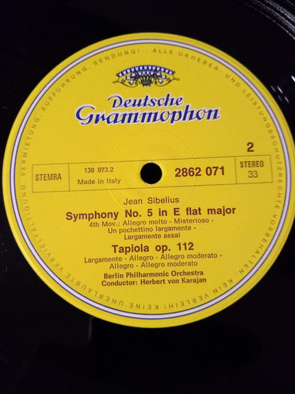 Jean Sibelius : Symphonie Nr. 5 Op. 82 / Tapiola Op.112 (LP,Album,Stereo)