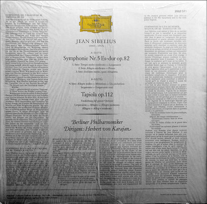 Jean Sibelius : Symphonie Nr. 5 Op. 82 / Tapiola Op.112 (LP,Album,Stereo)
