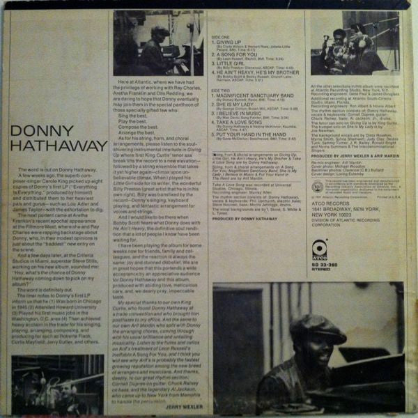 Donny Hathaway : Donny Hathaway (LP,Album,Repress)