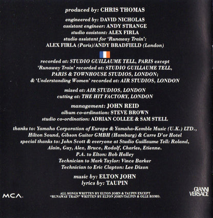 Elton John : The One (Album,Club Edition)