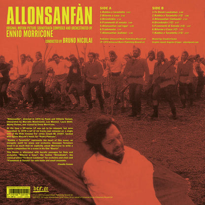 Ennio Morricone - Allonsanfàn OST (RSD 2024 EU/UK Exclusive, Red LP Vinyl) UPC: 8016158025149