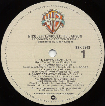 Nicolette Larson : Nicolette (LP,Album)