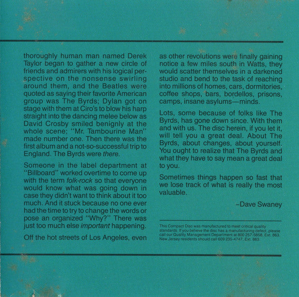 The Byrds : Greatest Hits (Compilation,Remastered)