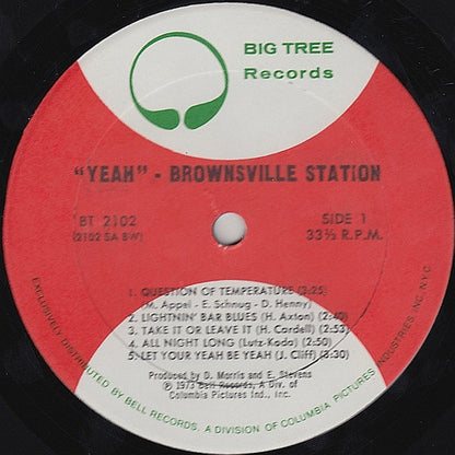 Brownsville Station : Yeah! (LP,Album)