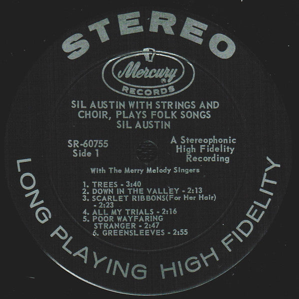 Sil Austin With Merry Melody Singers, The : Sil Austin With Strings And Choir Plays Folk Songs (LP,Album,Stereo)