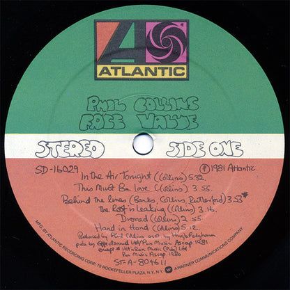 Phil Collins : Face Value (LP,Album)