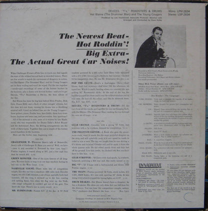 Hal Blaine & The Young Cougars : Deuces, "T's," Roadsters & Drums (LP,Album,Stereo)