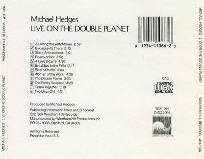 Michael Hedges : Live On The Double Planet (Album,Repress)