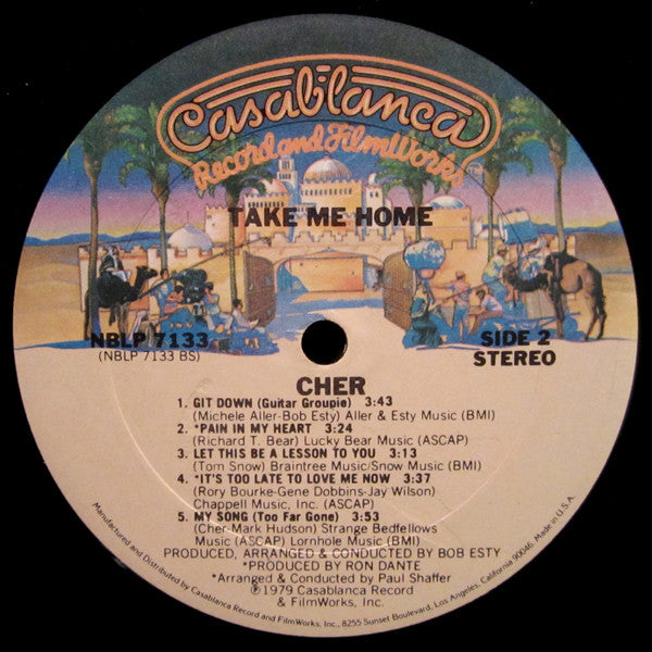 Cher : Take Me Home (LP,Album,Stereo)