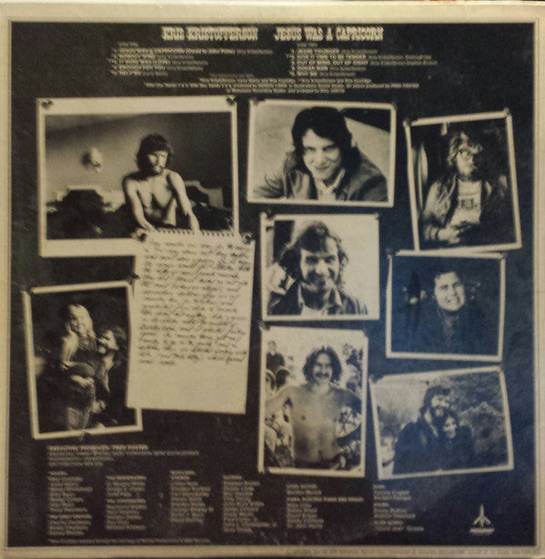 Kris Kristofferson : Jesus Was A Capricorn (LP,Album)
