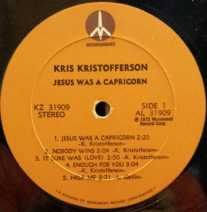 Kris Kristofferson : Jesus Was A Capricorn (LP,Album)