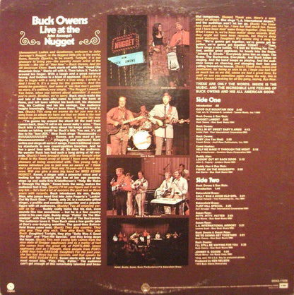 Buck Owens : Live At The Nugget (LP,Album,Club Edition)
