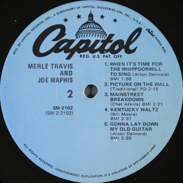 Merle Travis & Joe Maphis : Merle Travis & Joe Maphis (LP,Reissue,Stereo)