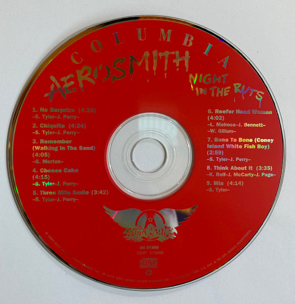 Aerosmith : Night In The Ruts (Album,Reissue,Remastered)