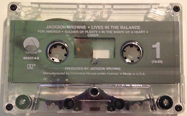 Jackson Browne : Lives In The Balance (Album,Club Edition)