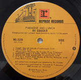 Ry Cooder : Paradise And Lunch (LP,Album,Reissue)