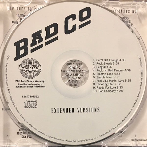 Bad Company (3) : Extended Versions (Album)