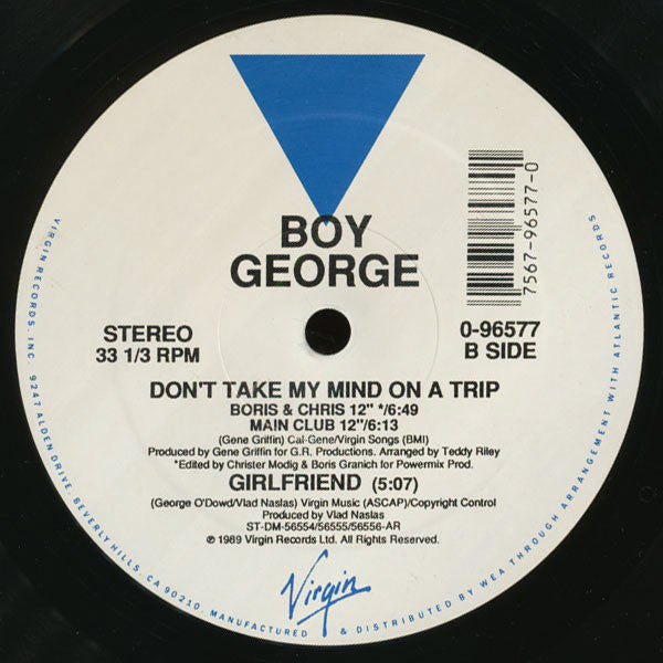 Boy George : Don't Take My Mind On A Trip (12",33 ⅓ RPM)
