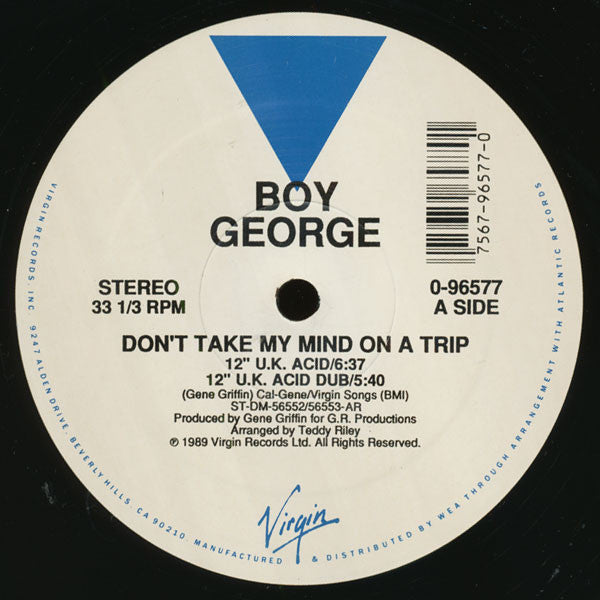 Boy George : Don't Take My Mind On A Trip (12",33 ⅓ RPM)