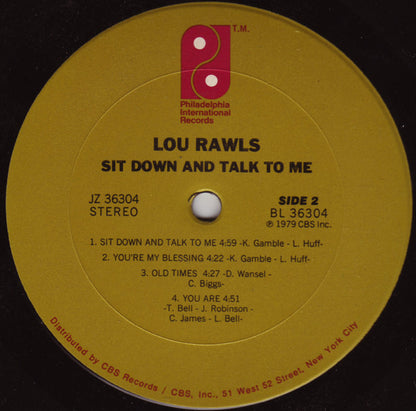 Lou Rawls : Sit Down And Talk To Me (LP,Album)