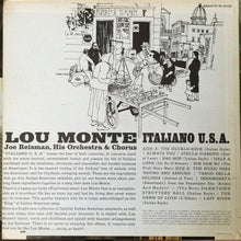 Lou Monte With Joe Reisman And His Orchestra : Italiano, U.S.A. (LP)