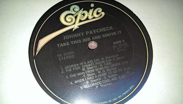Johnny Paycheck : Take This Job And Shove It (LP,Album)
