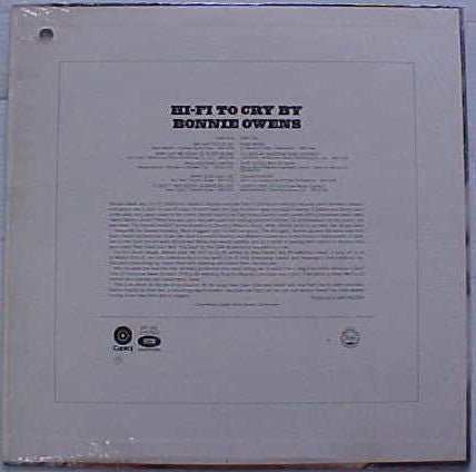 Bonnie Owens : Hi-Fi To Cry By (LP,Album)