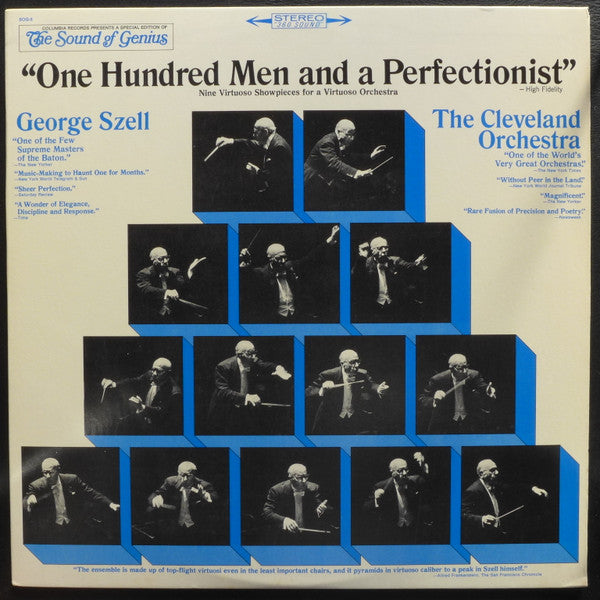 Cleveland Orchestra, The, George Szell : One Hundred Men And A Perfectionist (LP,Compilation,Sampler,Stereo)