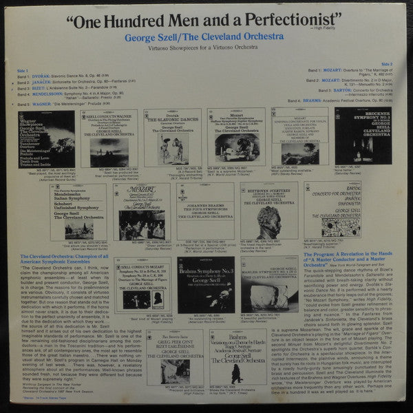 Cleveland Orchestra, The, George Szell : One Hundred Men And A Perfectionist (LP,Compilation,Sampler,Stereo)