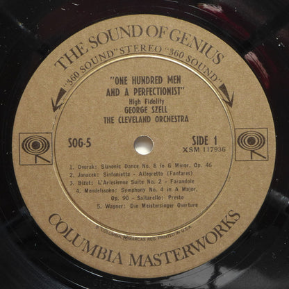 Cleveland Orchestra, The, George Szell : One Hundred Men And A Perfectionist (LP,Compilation,Sampler,Stereo)