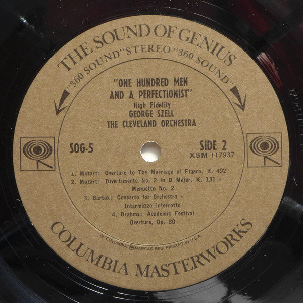 Cleveland Orchestra, The, George Szell : One Hundred Men And A Perfectionist (LP,Compilation,Sampler,Stereo)