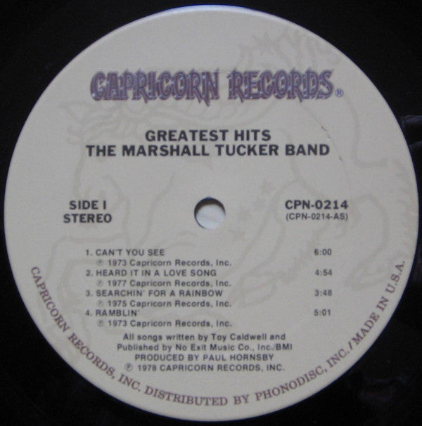 Marshall Tucker Band, The : Greatest Hits (LP,Compilation)