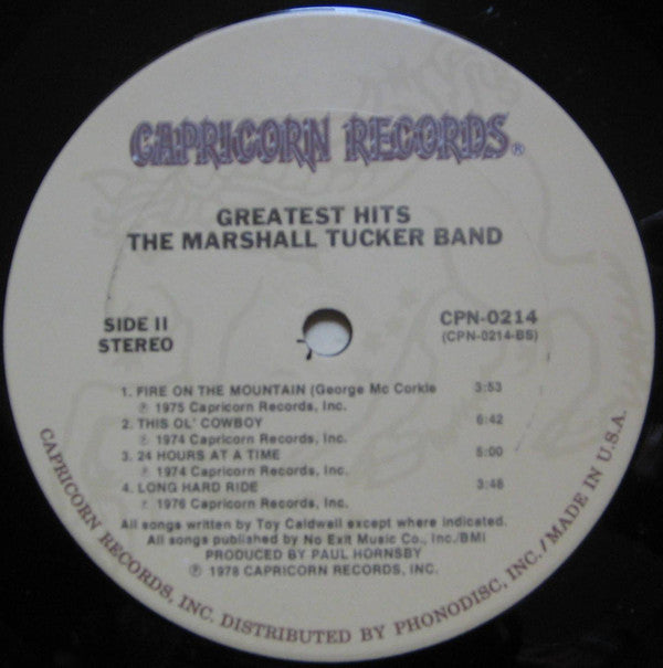 Marshall Tucker Band, The : Greatest Hits (LP,Compilation)