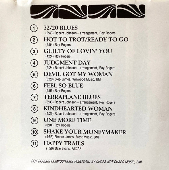 Roy Rogers (2) : Chops Not Chaps (Album,Reissue)