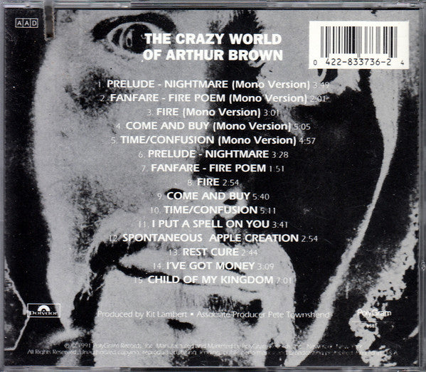 Crazy World Of Arthur Brown, The : The Crazy World Of Arthur Brown (Album,Reissue)