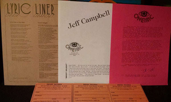 Jeff Campbell (12) : Live One On The Wire (LP)