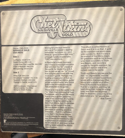 Chet Atkins : Nashville Gold (LP,Album,Repress)