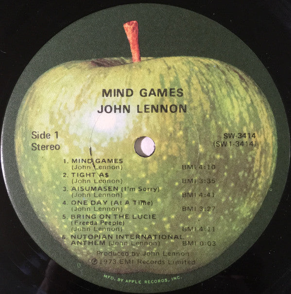 John Lennon : Mind Games (LP,Album,Stereo)