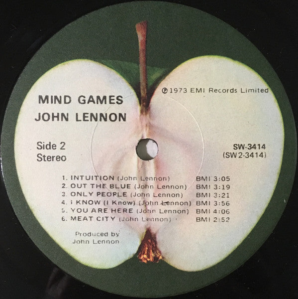 John Lennon : Mind Games (LP,Album,Stereo)