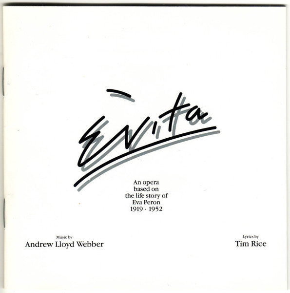 Andrew Lloyd Webber, Tim Rice : Evita (Album,Club Edition)