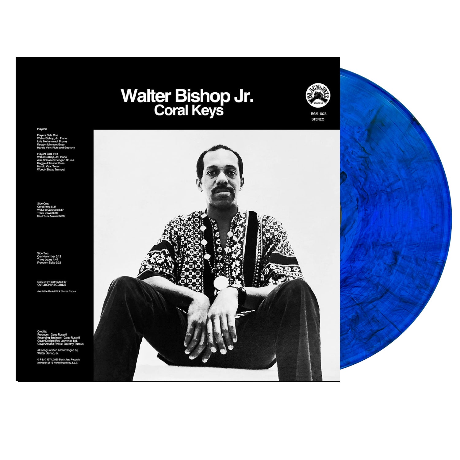 Walter Bishop Jr. - Coral Keys (Blue with Black Swirl LP Vinyl) UPC: 848064021674