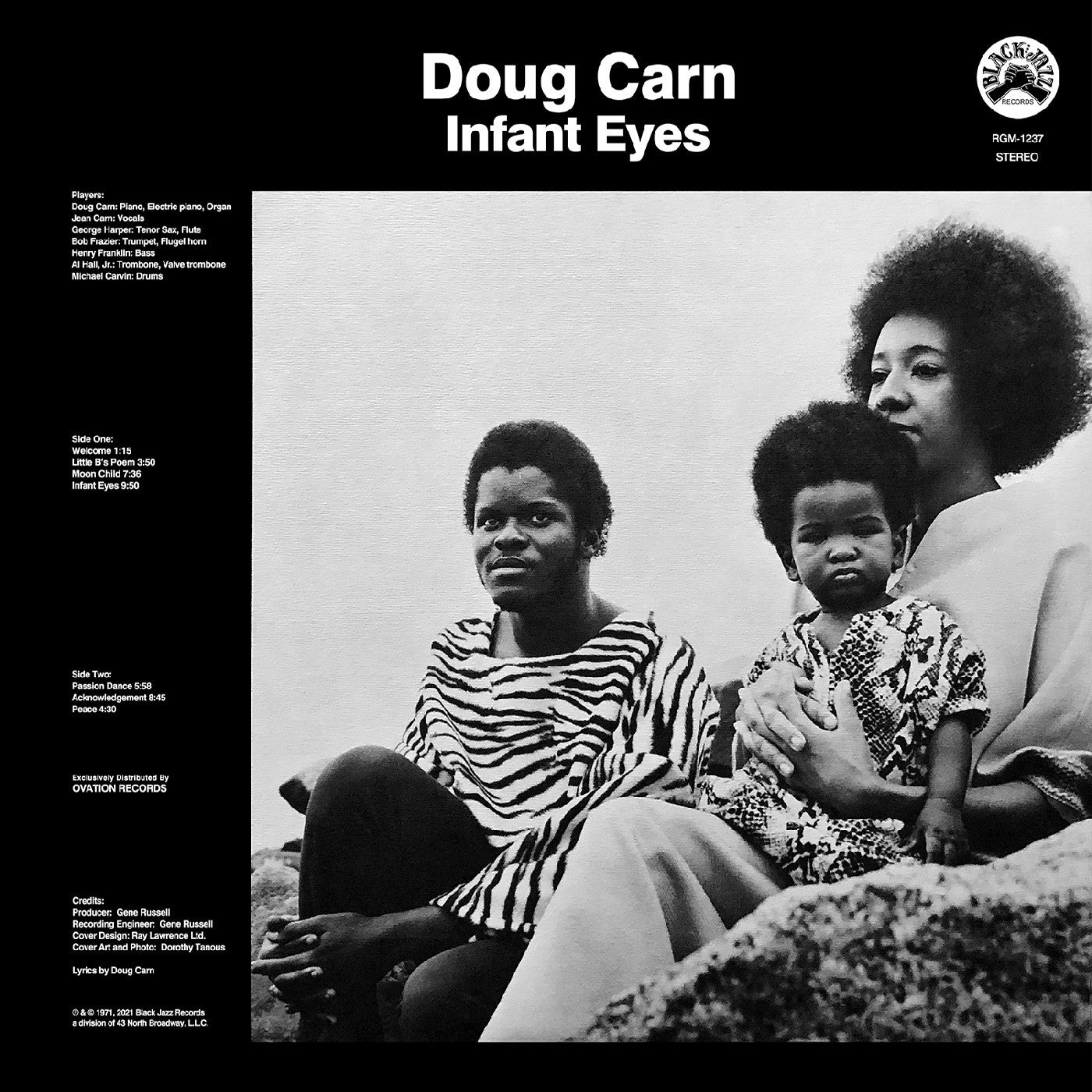 Doug Carn - Infant Eyes (Blue with Black Swirl LP Vinyl) UPC: 848064021698